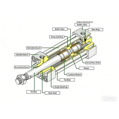 Ang Mga Dahilan Para sa Malfunction Ng Pneumatic Cylinder At Ang Prinsipyo ni...